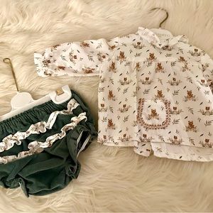 NWOT Europe brand baby jam pants outfit-6m